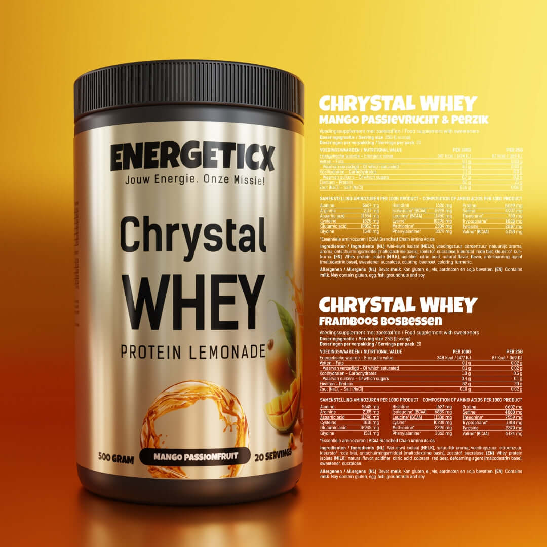 Eiwitrijke limonade zonder suiker – de ideale post-workout dorstlesser.