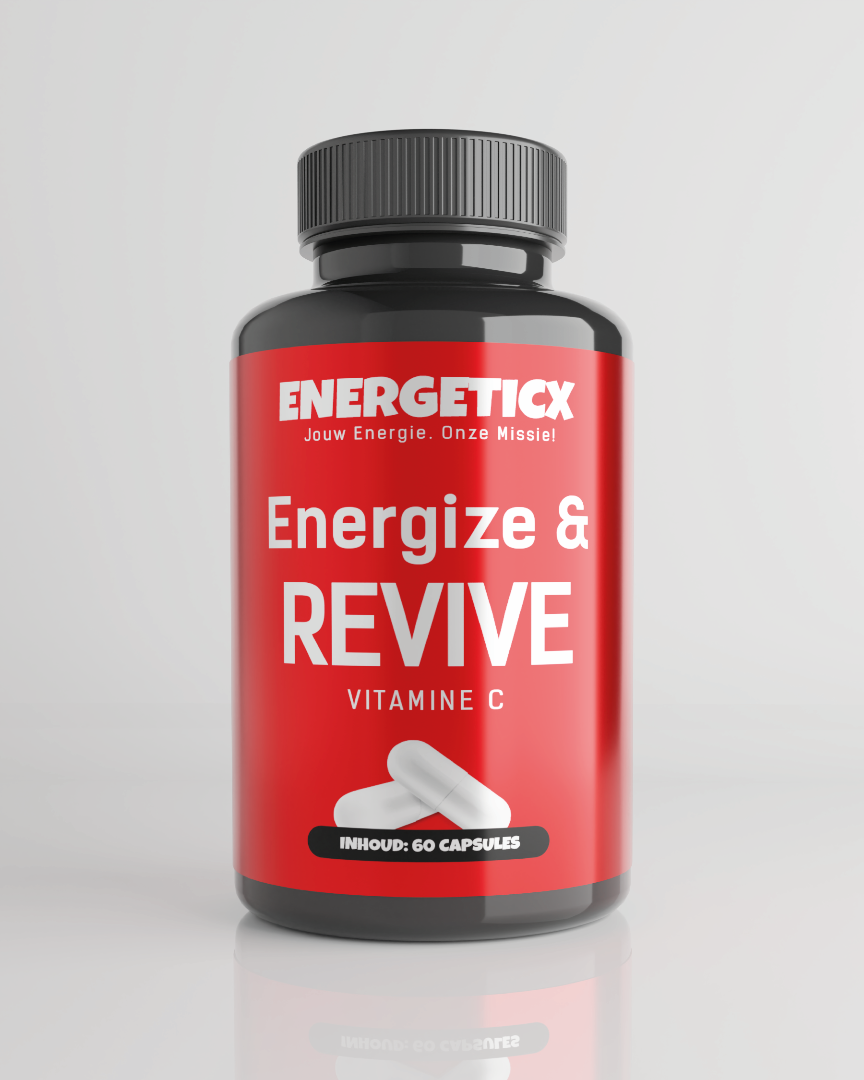Energize & Revive Vitamine C 1000mg - Krachtige formule voor energie en vitaliteit met hoogwaardige vitamine C vooraanzicht