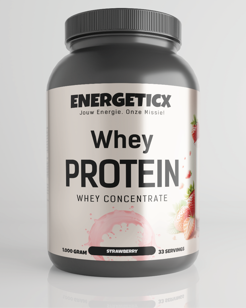 Whey Concentraat Aardbei eiwit poeder supplementen van Energeticx voor