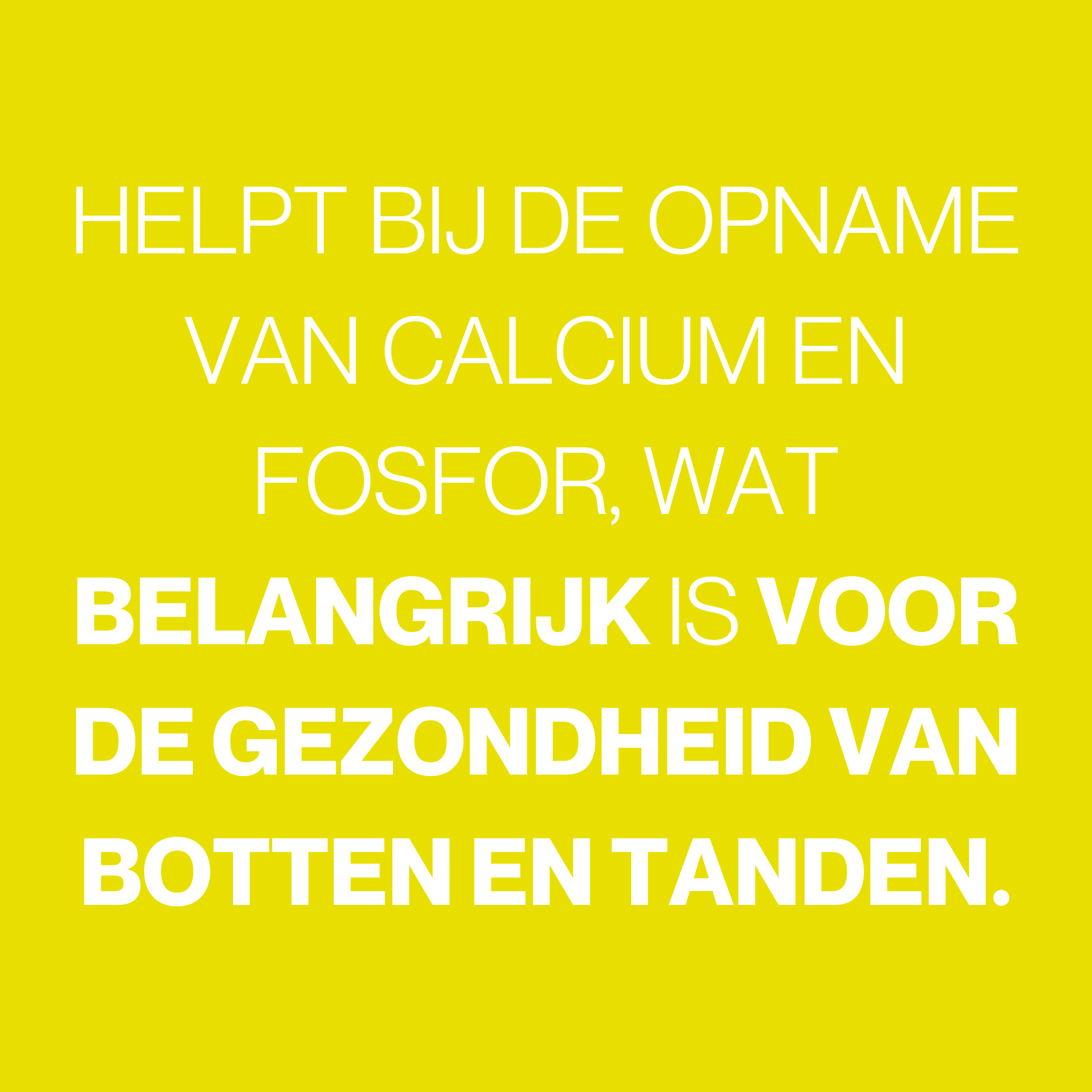 belangrijk voor de gezondheid van botten en tanden vitamine d3