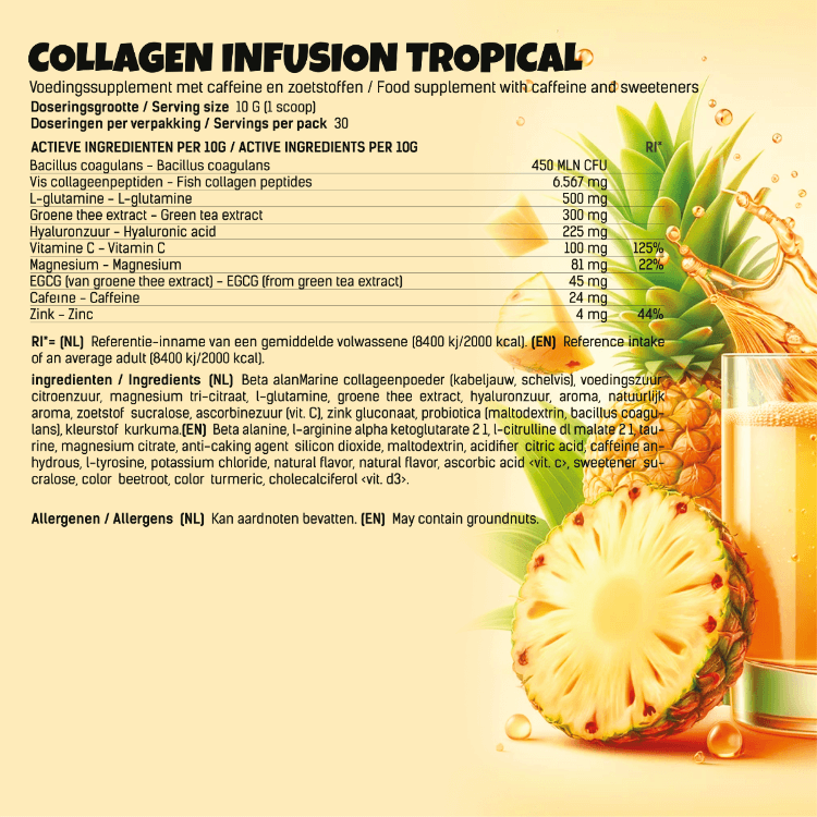 collageen tropical infusion facts figures