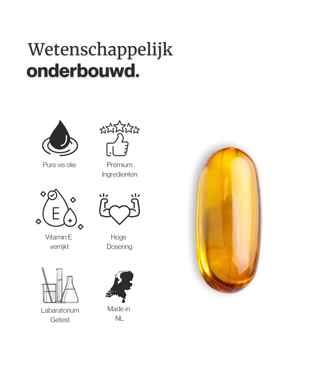 energeticx omege 3 Gemaakt van zuivere en duurzame visolie