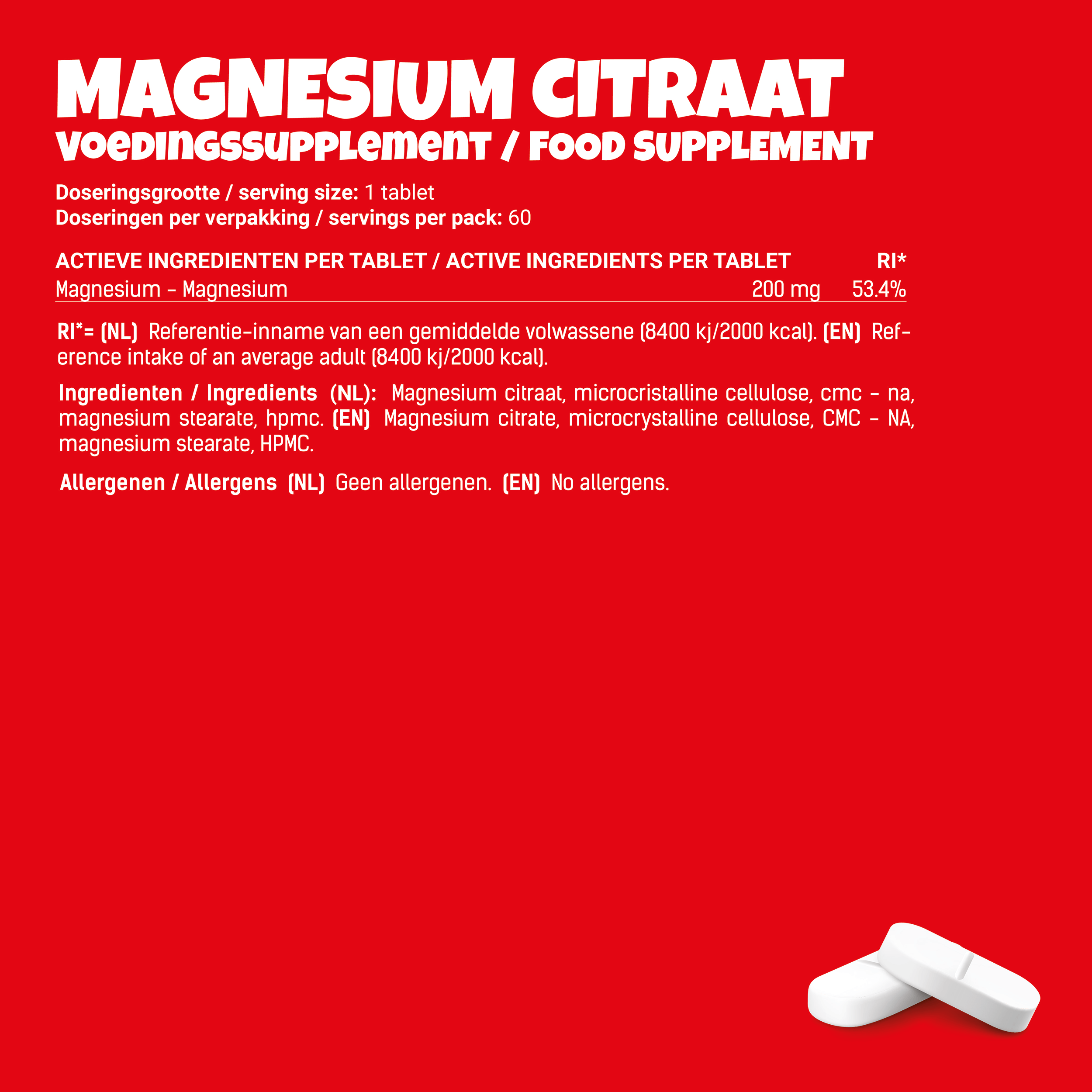magnesium citraat voedingswaarden