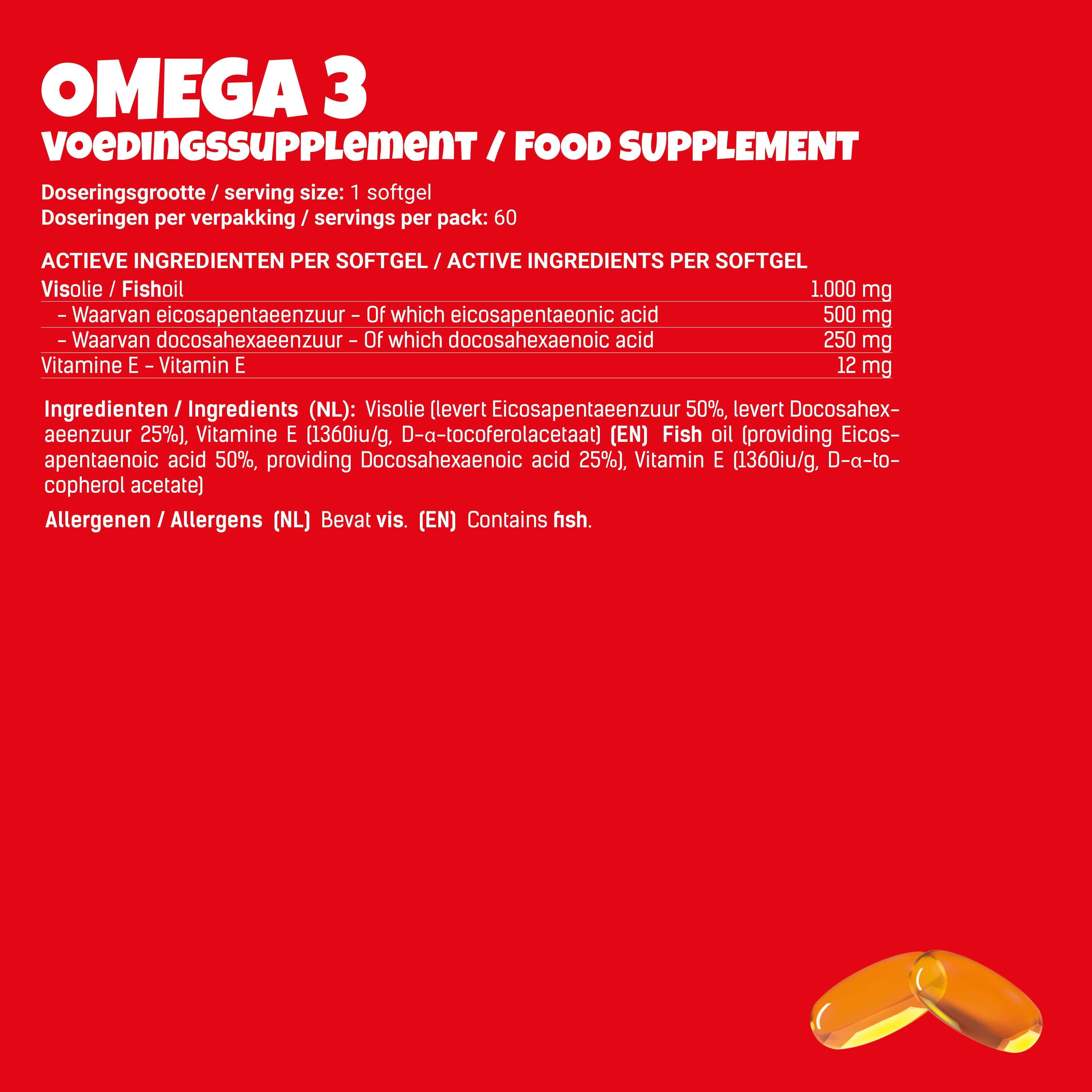 omega 3 dha epa energeticx voedingswaarden