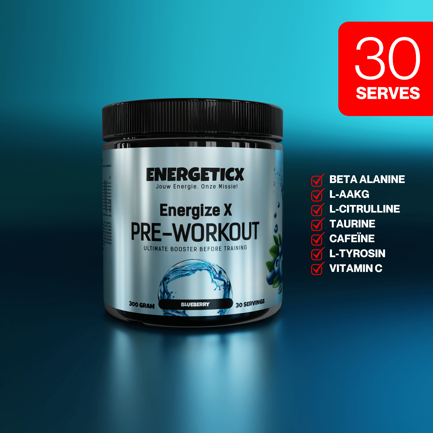 pre workout energize x blueberry