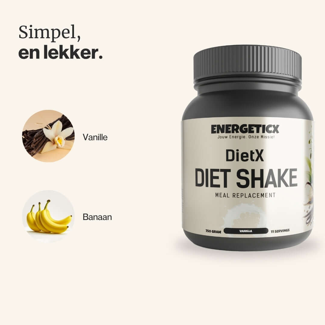 Energeticx Dietx Energie en voeding in één slok – jouw snelle oplossing voor een gebalanceerd dieet.