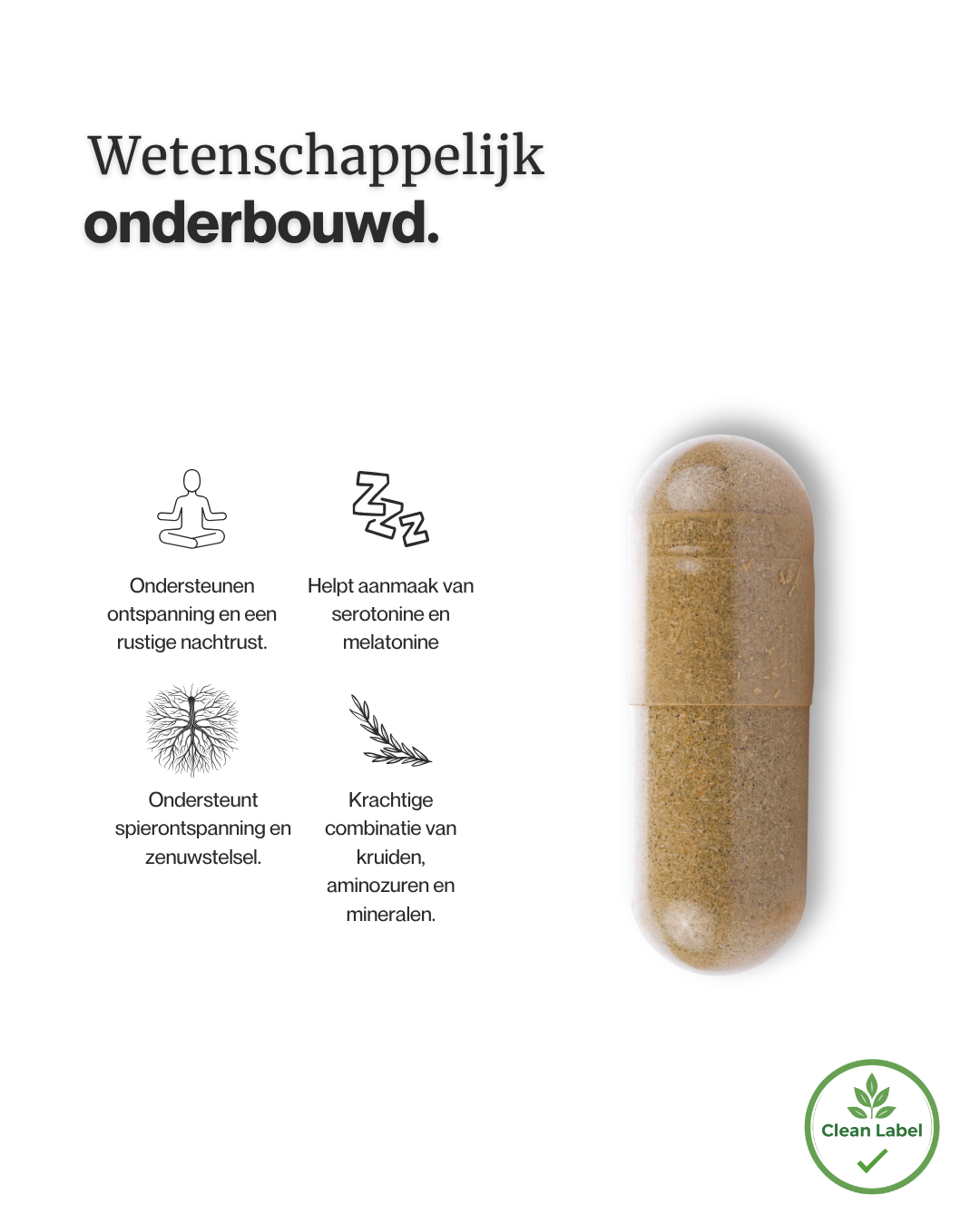 Deep Sleep Blend - Vegan Slaap Formule - wetenschappelijk onderbouwd
