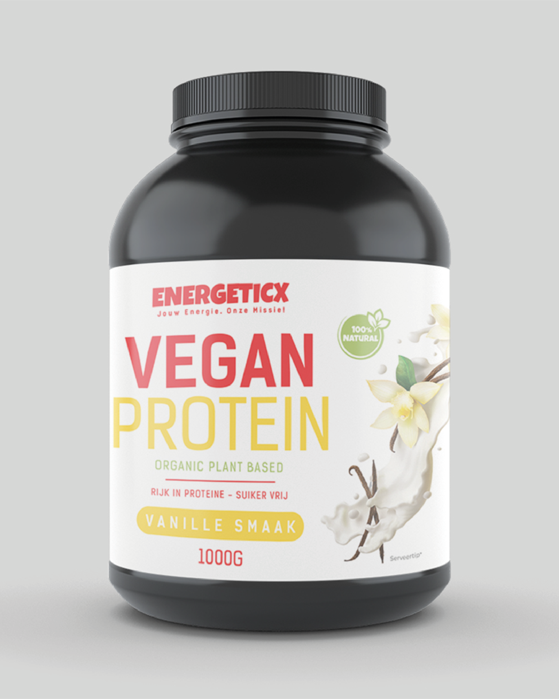 vegan proteine vanille energeticx eiwit shake